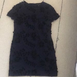 Timeless and Classic Navy Blue Lined Dress